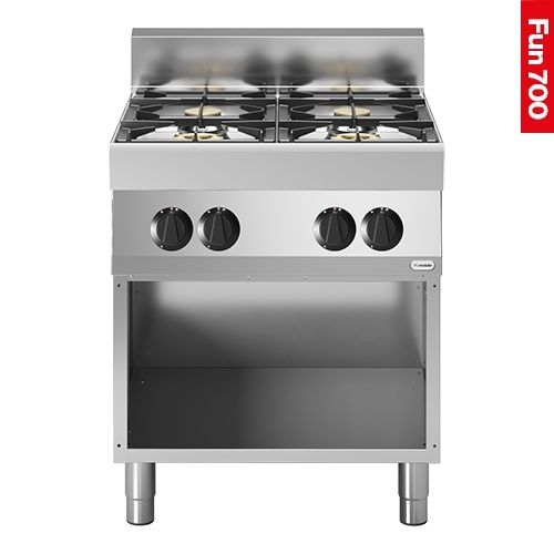 Modular - Gasherd 4 Flammen 75/70PCG offen 70x70x85cmh 18.4KW